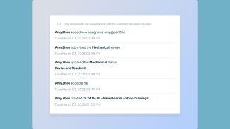 An AI menu tracking submittals