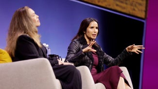 Yiselle Santos Rivera and Padma Lakshmi