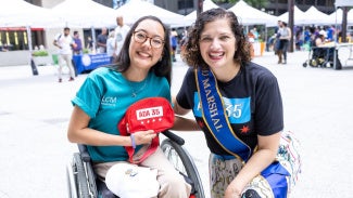 Rachel Wiesbrock and Rachel Arfa at the 2025 Chicago Disability Pride Parade