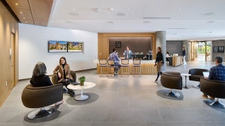 Grace Street Coffee Lobby at AIA Global Campus for Architecture & Design