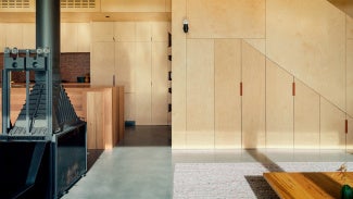 Appliances integrated into Coopworth House's kitchen