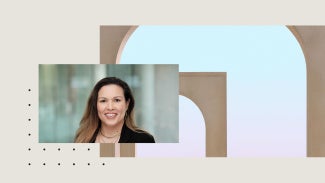 aia president elect yiselle santos rivera against stylized background