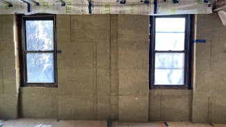 Interior of a building under construction