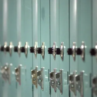 Row of lockers