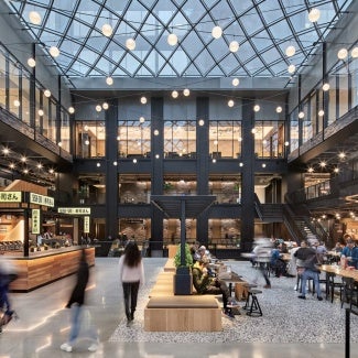 Willis Tower Repositioning interior atrium food shops