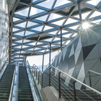 Exit of the underground passage 