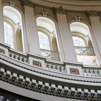 Close up of coffers on ceiling - Washington DC, Capitol Building