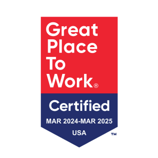 Great place to work badge.