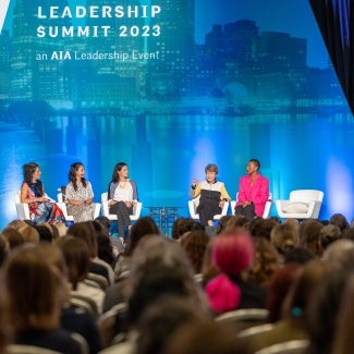 This is an image of panel speakers from the 2023 Women's Leadership Summit