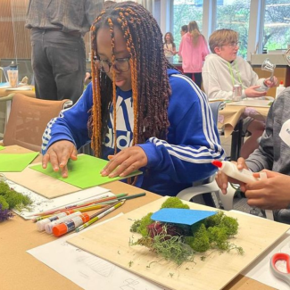 Students at the Designing My Future camp in Dallas, Texas