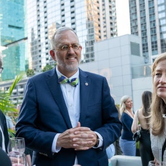 AIA Corporate partners networking outside