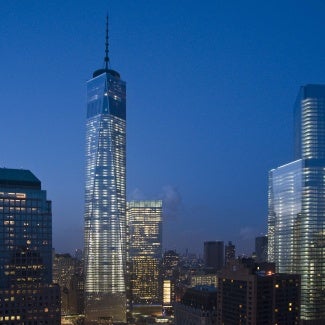 One World Trade Center at night