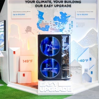 midea hvac booth display