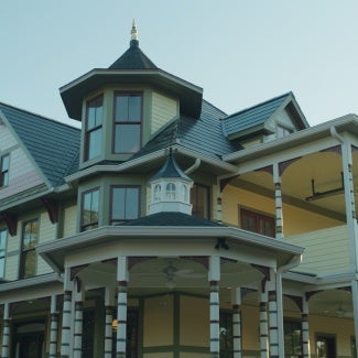 The Queen of Zero Victorian-style home