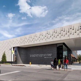 exterior of greenwood rising museum tulsa okla