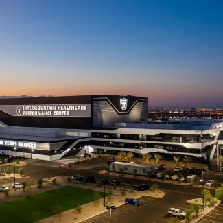The Raiders practice facility, exterior shot