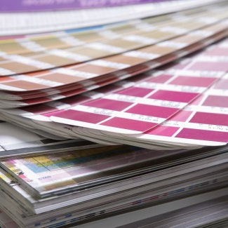 Colorful printed paper