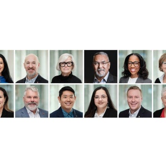 Group of headshot photos of the 2026 AIA Board of Directors