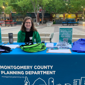 Atara Margolies engaging with the public