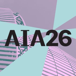 Purple and Cyan architecture building for AIA26