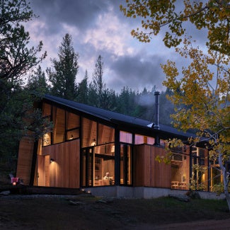 Camp Meeker at twilight