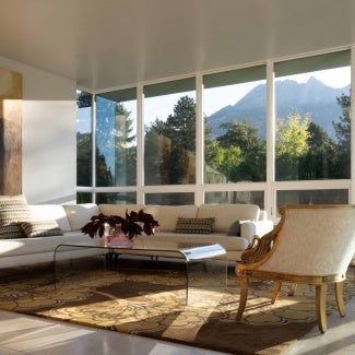 Room with large windows