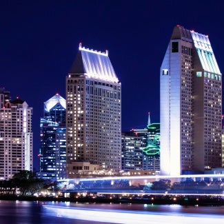 San Diego at night