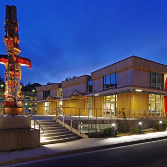 Sealaska Heritage Institute Arts Pavilion, Heritage Square, and Sealaska Cultural Values Totem Pole | Zane Jones