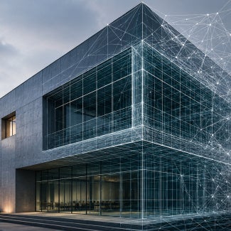 Architecture building and artificial intelligence working together