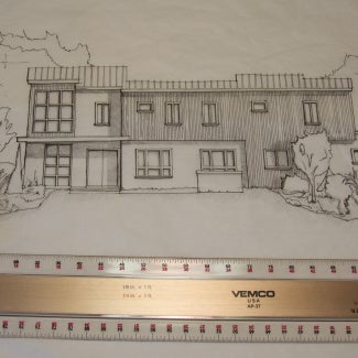 An architectural drawing