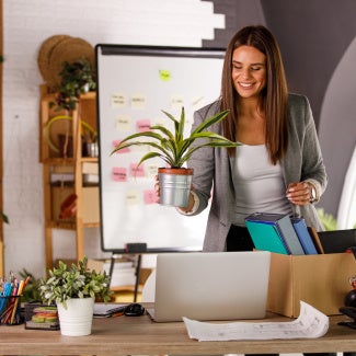 A new hire happy about her new job