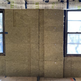Interior of a building under construction